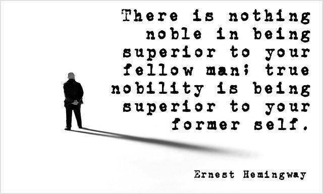Become Superior by Ernest Hemingway