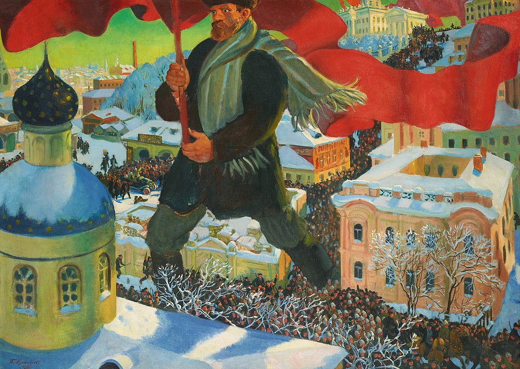 The Bolshevik – Boris Kustodiev (1920)