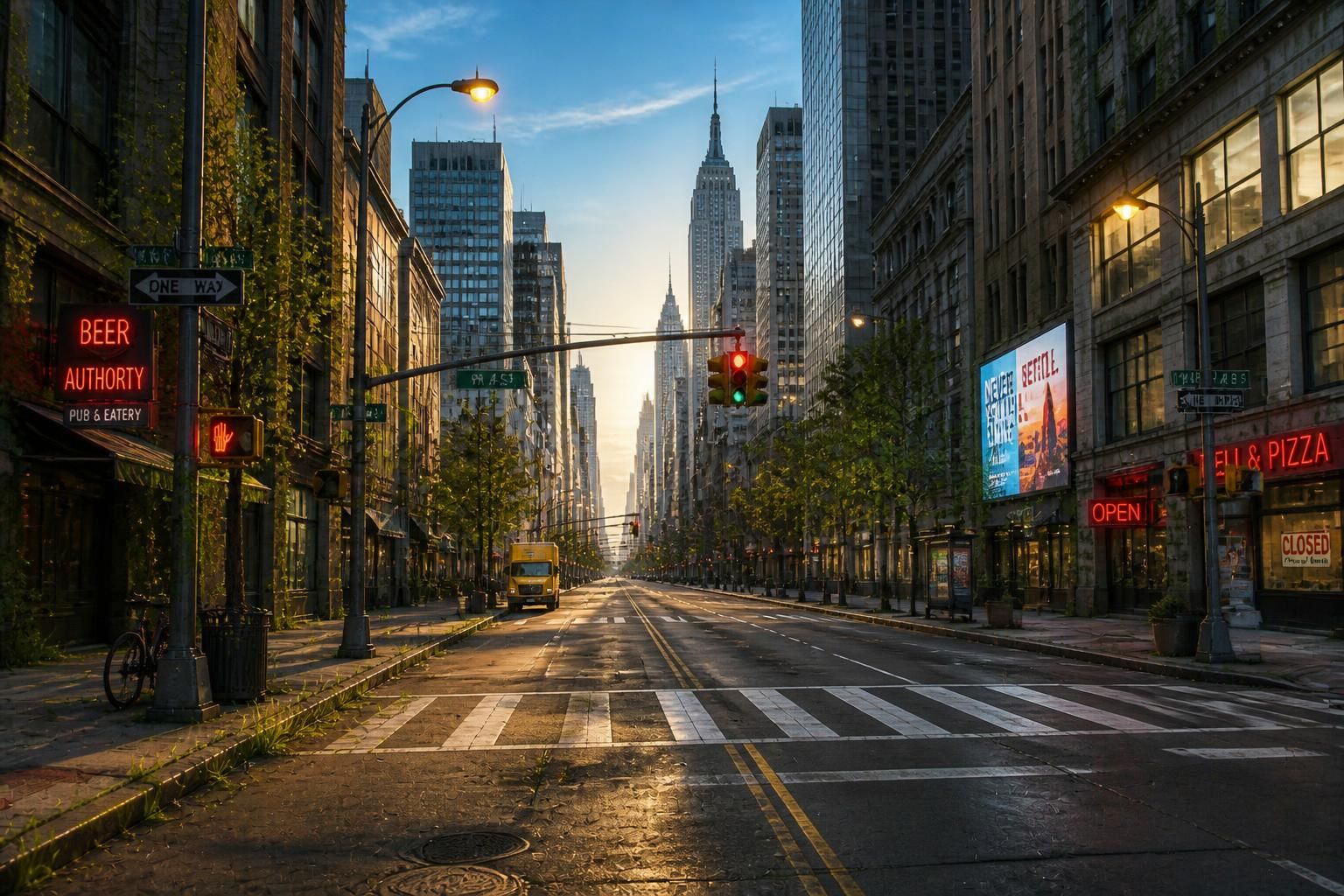 New York still with No People
