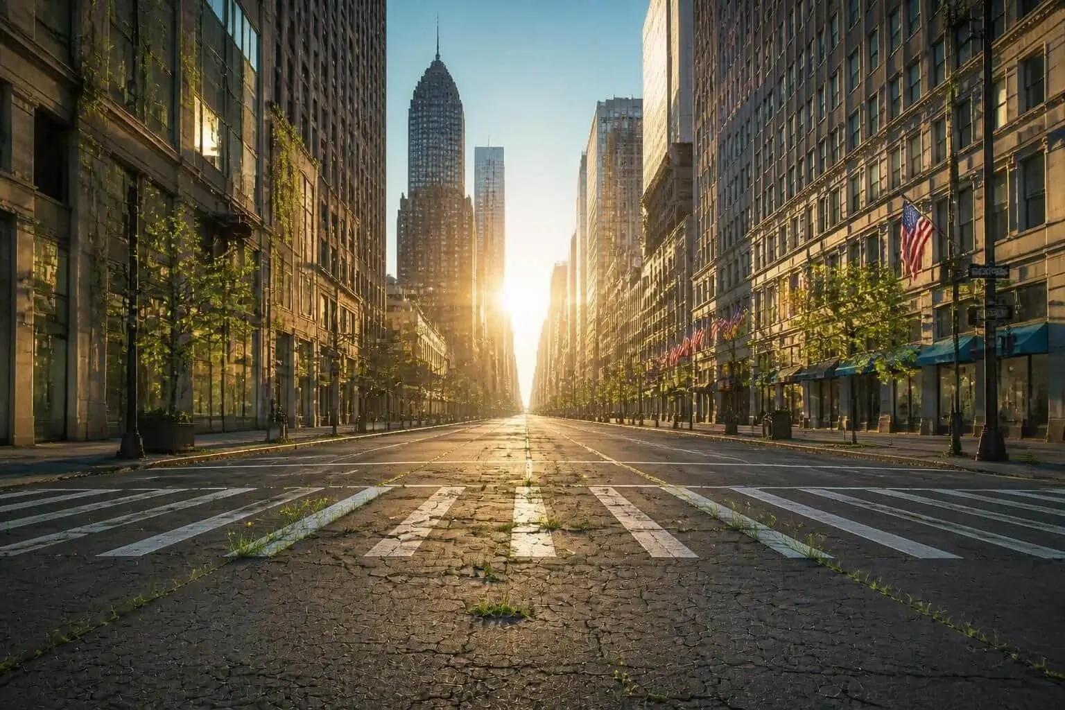 New York with No People